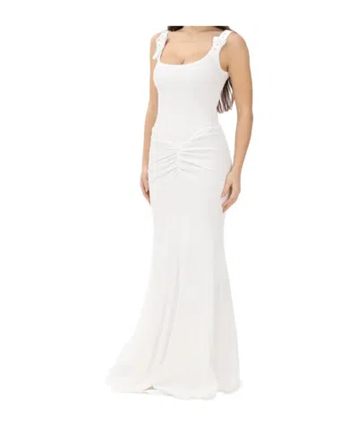 Versace Jeans Sleeveless Dress In White