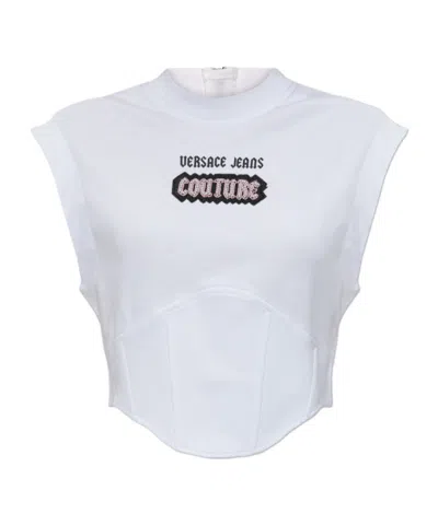 Versace Jeans Sleeveless Top In White