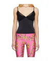 Versace Jeans Mesh-panelling Top In Black