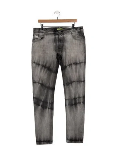 Pre-owned Versace Jeans Slim Fit Jeans In Grey