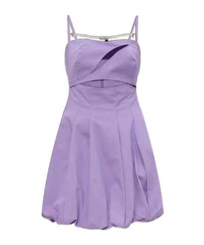 Versace Jeans Spaghetti Strap Dress In Blue