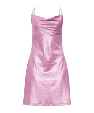 Versace Jeans Spaghetti-strap Dress In Purple