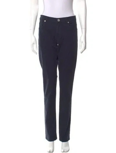 Pre-owned Versace Jeans Straight Leg Pants In Blue