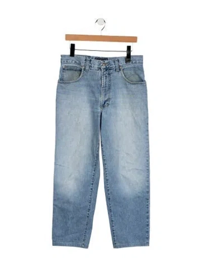 Pre-owned Versace Jeans Straight-leg Jeans In Blue