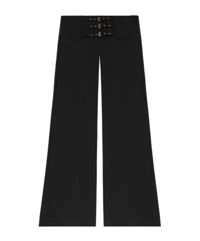 Versace Jeans Strap Casual Pants In Black