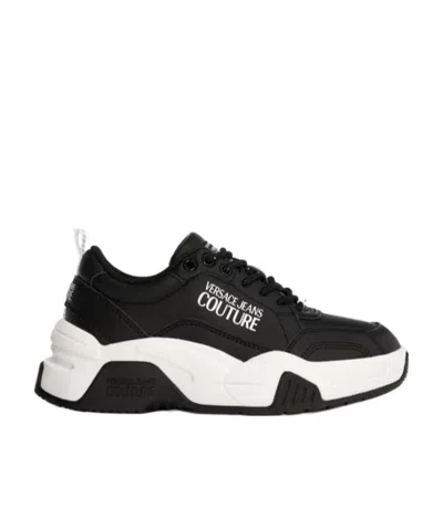 Versace Jeans Tennis Casual Sports Shoes In Black