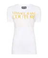 Versace Jeans Upside Down-logo Cotton T-shirt In White