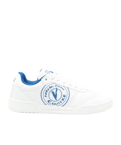 Versace Jeans V-emblem Court 88 Low-top Sneakers In White