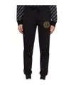 Versace Jeans V-emblem Print Track Pants In Black