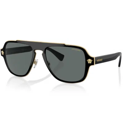 Versace Jeans Versace 0ve2199 Medusa Sunglasses Black