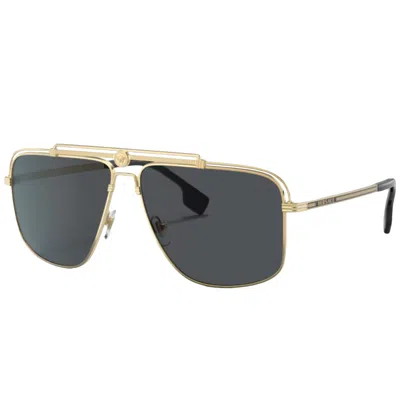 Versace Jeans Versace 0ve2242 Sunglasses Black In Gold