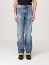 Versace Stretch Denim Jeans With Back Pockets In Blue