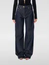 Versace Twisted Baggy Jeans In Blue