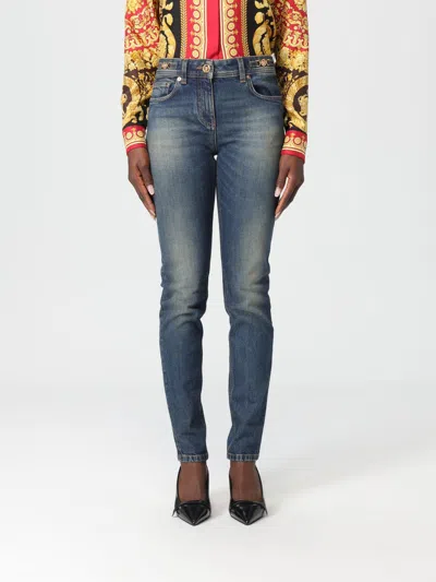 Versace Jeans  Woman Color Denim In Multi