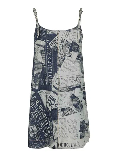 Versace Jeans Dress In Medium Wash