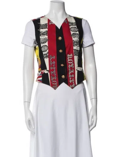 Pre-owned Versace Jeans Vintage 1990's Vest In Multicolor