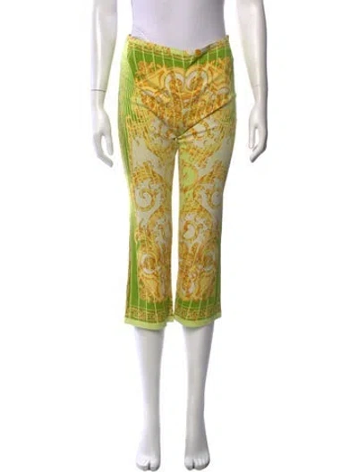 Pre-owned Versace Jeans Vintage Straight Leg Pants In Green
