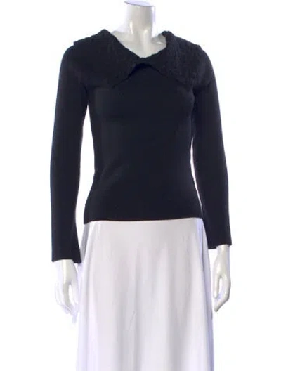 Pre-owned Versace Jeans V-neck Sweater In Blue