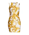 Versace Jeans Watercolour Couture-print Minidress In Multi