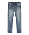 Versace Blue Jeans With Regular Fit And Medusa Hardware In Blue