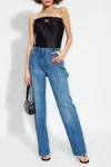 Versace Stonewash Straight Leg In Blue