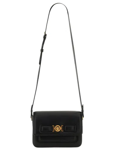 Versace "jellyfish Biggie" Messenger Bag In Black