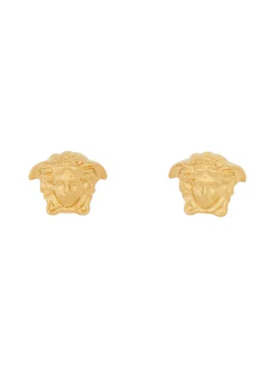 Versace Jellyfish Button Earring In Oro