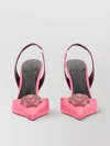 Versace Jellyfish Embellished Pointed Toe Sandals