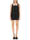 Versace Jellyfish Short Dress In Black