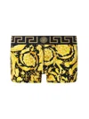 Versace Baroque-print Cotton Boxer Briefs In Multicolour
