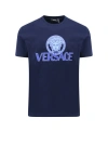 VERSACE JERSEY COTTON T-SHIRT WITH ICONIC PRINT