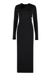 Versace Cutout Hooded Stretch-jersey Maxi Dress
