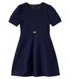 Versace Jersey Dress In Blue