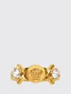 Versace Crystal Medusa Star Ring In Gold