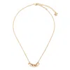 Versace Logo-lettering Necklace In Gold