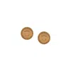 Versace Tribute Medusa Stud Earrings In Gold