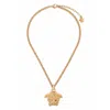 Versace Jellyfish Necklace With Crystals Accessories In Gold