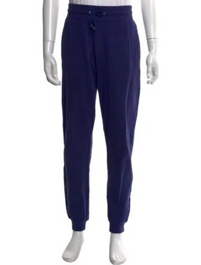 Pre-owned Versace Joggers In Blue