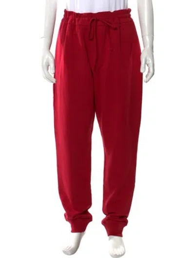 Pre-owned Versace Joggers In Red