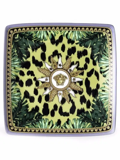 Versace Animalier Porcelain Canape Dish In Multi