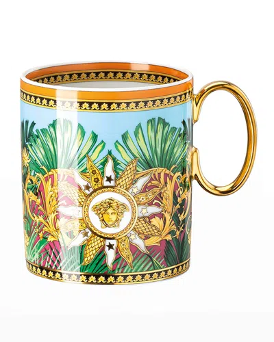 VERSACE JUNGLE ANIMALIER MUG WITH HANDLE