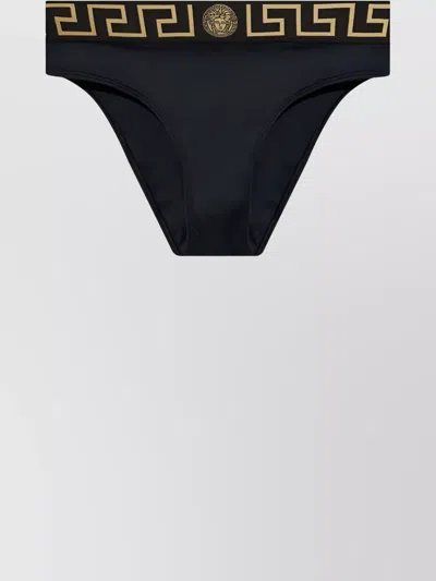 VERSACE KEY PATTERN V-NECK TOP HIGH-WAISTED BOTTOM