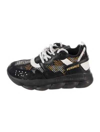 Pre-owned Versace Babies' Kid Boy's Sneakers In Black