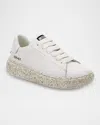 Versace Kid's Calf Leather Low-top Sneakers, Toddler/kids