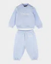 Versace Kid's Vintage Logo-print Two-piece Set In Blue