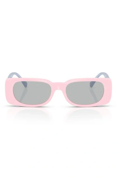 Versace Kids' 47mm Rectangular Sunglasses In Pink