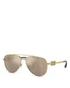 Versace Kids' Aviator Sunglasses, 52mm In Brown
