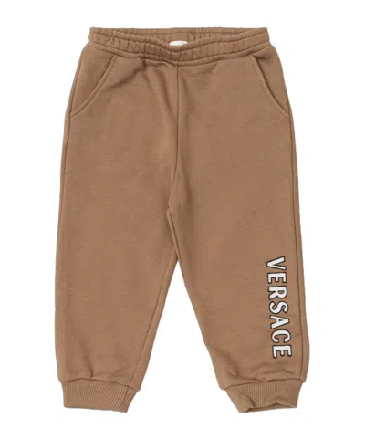 Versace Kids Elasticated Waistband Sweatpants In Nude