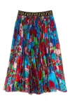 Versace Kids Floral Skirt In Multi