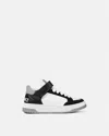 Versace Colour-block Leather Sneakers In White